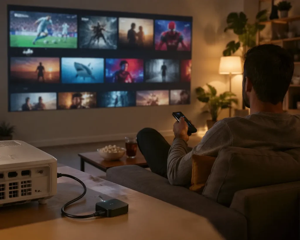 iptv to a projector